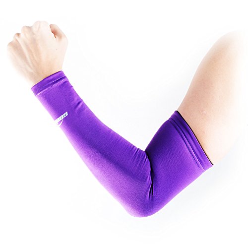 COOLOMG Funda para Brazo, Antideslizante, Niños Mujer niña Infantil Hombre, Color Púrpura Oscuro, tamaño X-Large