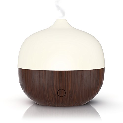 Arendo – Aroma Diffuser in edlem Design | Ultraschall-Technologie | geräuscharmer Betrieb | energieeffizient | Nussbaum (Holz-Optik) - 2