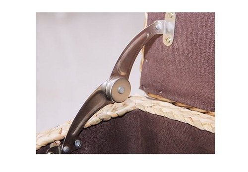 Büloo Natur Rattan Wäschesammler/Wäschekorb auch perfekt als Faltbarer Aufbewahrungsbox Belastbar bis 300kg - 6