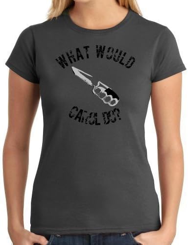What Would Carol Do? Lady-fit T-Shirt Inspired by The Walking Dead (Front &amp; Back Print) (Medium (UK 10-12))