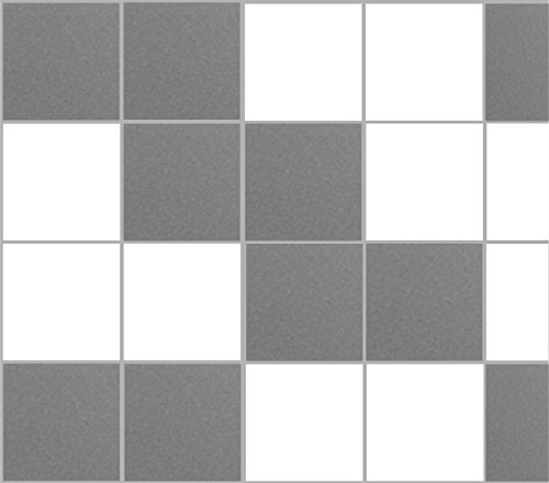 Meilleur FR Stickerkoenig Stickers autocollants Décoration pour Carrelage 15 x 15 cm Salle de Bain Cuisine 20–300 Pièces Quantité et en 28 couleurs au choix, gris