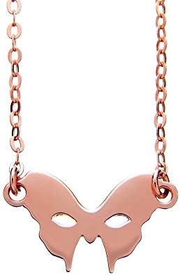 Vamp London Masquerade Mask Rose Gold Necklace