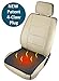 Price comparison product image ObboMed SH-4050F 12V 24W Portable Heated Car Seat Pad Cover with 4-Claw Ultra Tight Fit Cigarette Lighter Plug for Vehicle, Home & Office; Black - 16.9" x 16.9" / 43 x 43 cm