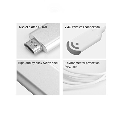 HD HDMI Kabel, AMALINK 1080P USB auf HDMI Wireless-Anschluss TV HD-Video-Adapterkabel für Apple iPhone7 / 6 / 6S - 3