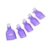 Anself 5Pcs UV Gel Nail Removers Soaker Caps Nail Polish Soak Off Toenail Clips