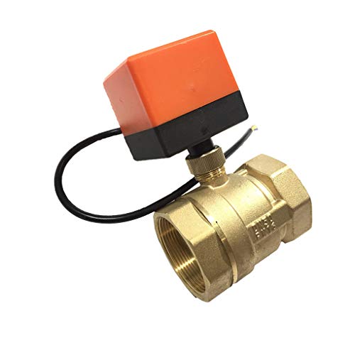 Preisvergleich Produktbild Aiming Elektrische Kugelventilsteuerung Messinggewinde Stabile motorisierte elektrischer Kugelhahn AC220V DC12V / 24V 3-adrig
