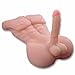 Produktbild Silikon-Männertorso mit Dildo und Anus - Realistische XXL-Dildo und Ass - Masturbator Für Frauen und Männer - Sextoys für sie und ihn - Lebensechte Sexpuppe