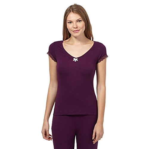 J By Jasper Conran Womens Purple Lace Pyjama Top 16