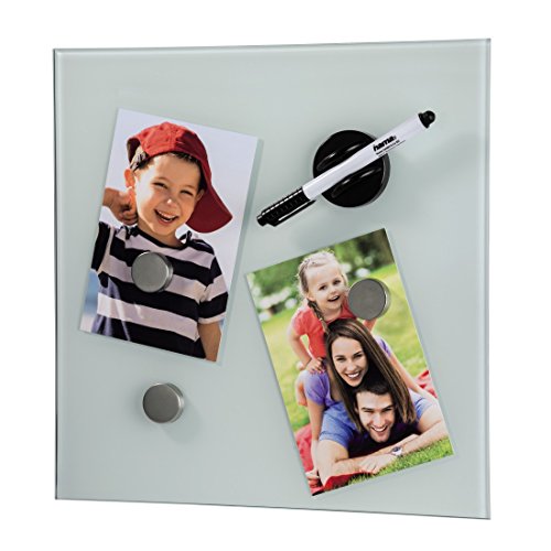 Preisvergleich Produktbild HAMA Glas-Magnetboard, 30x30 cm weiss