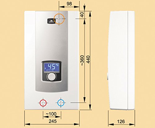Durchlauferhitzer elektronisch PPE2 18/21/24 kW mit LCD - 3