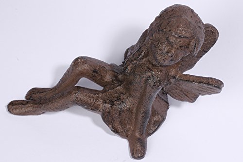 Schöne sitzende Elfe aus Gusseisen - 2
