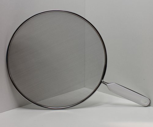 2x Pfannenspritzschutz im SET Pfannen Topf Spritz Schutz, 26 und 28 cm Edelstahl - 4
