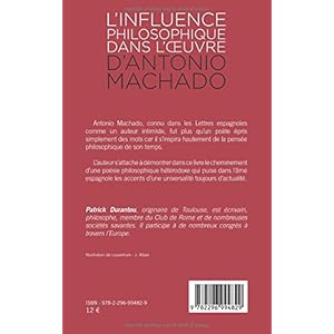 Influence philosophique dans l'oeuvre d'antonio machado