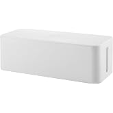 MIRATIC Cable Organizer with Ventilation Slots and Non-Slip Bottom Size: 16.024/134/154mm (White)