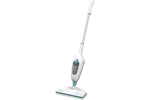 Black+Decker golvtorkare ångmopp, vit/blå 10-i-1 Vit