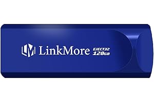 LinkMore EJECT32 128GB USB 3.2 Flash Drive, velocità di lettura fino a 100MB/s, design retrattile Thumb Drive, Pen Drive Memoria Stick Flash Drive Thumb Drive per PC, Laptop