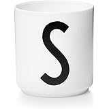 Design Letters Tazzine Caffe con Iniziale (A-Z) | Tazze Colazione Idee Regalo Uomo & Regalo Donna | Porcellana Tazzine Caffe 