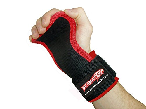 BeSmart Weight Lifting Gym Hand Grips Palm Gel Pad Wrist Support Straps Training Gloves
