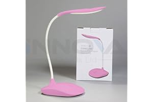 INNOVA BRANDS LTD. Innova® Flexible USB Change Table Lamp LED Clamp Reading Bed Laptop Desk Light 360 Degree Free Twisted Tube (Pink)
