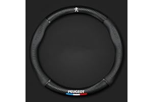 WILDERNESSROSE Fundas para Volante de Coche, para Peugeot 108 206 208 306 307 406 407 408 308 607 2008 3008 4008 Protector Antideslizante Transpirable Interior Antideslizante Decoración Accesorios de Estilo,A