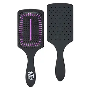 Wet Brush, Refresh and Extend Paddle Detangler For All Hair Types, Removes Dirt Excess Oils and Impurities Charcoal Infused Bristles, Black
