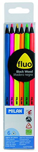 MILAN 752306 Pack 6 Bleistifte, neon