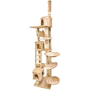 [Gesponsert]RinderOhr Kratzbaum Felsen 230-250 cm beige
