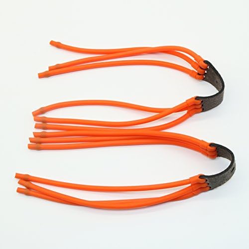 Professional Adjustable Hunting Steel Slingshot,AIDESI Catapult Slingshots with Quality Rubber Bands, Launcher with Ergonomic Molded Handle Grip and 40 Extra Slingshot Ammo - 100% Tested (Orange)