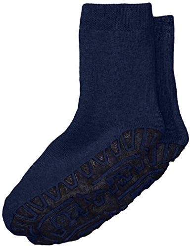 Sterntaler Calcetines con suela de goma antideslizante, Edad: 7-8 Años, Talla: 32, Azul oscuro (Marino)