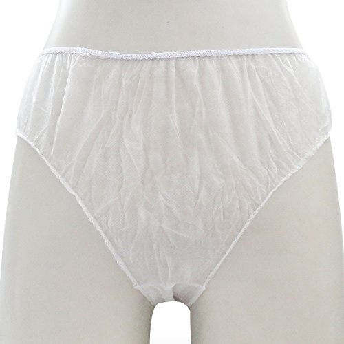 Women's Disposable PolyPro Briefs - XX-LARGE - (Pack of 5) - for Maternity Travel Hospital Emergency Spa Massage