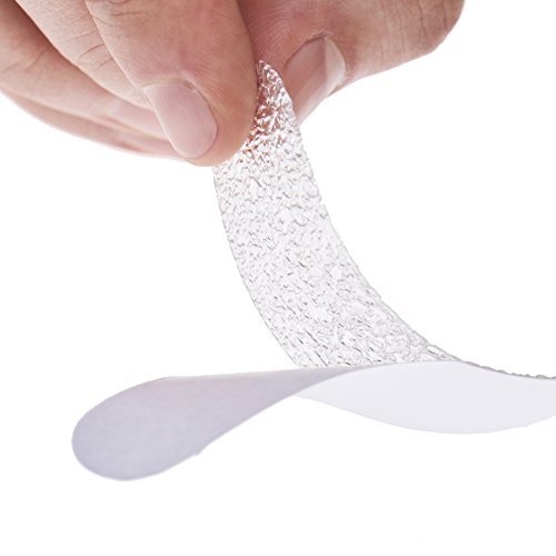 LUXARA Anti-Rutsch-Streifen für Dusche und Badewanne | Selbstklebend, rutschfest und fast unsichtbar | Hygienische Alternative zur Antirutschmatte | 8 Streifen à 38 cm mit Positionier-Schablone - 3