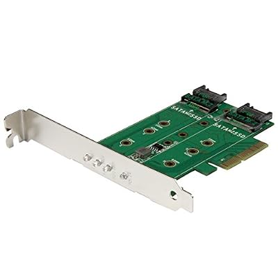 StarTech.com Adaptateur SSD M.2 NGFF à 3 ports - 1x M.2 PCIe (NVMe), 2x M.2 SATA III - PCIe 3.0 - Carte M.2 NGFF PCI Express