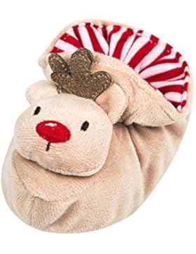 Fuibo Babyschuhe, Neugeborenen Jungen Mädchen Weihnachten Krippe Schuhe Weiche Sohle Rutschfeste Turnschuhe