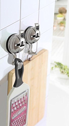 Preisvergleich Produktbild Culinario Saughaken 2er-Set verchromt, Ø 5,8 cm