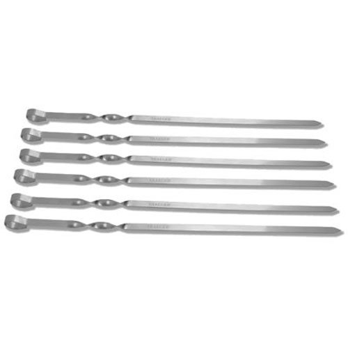 Preisvergleich Produktbild Träger Pellet Grills LLC Spieß Set, Edelstahl, 17.5-in., 6-Pc.