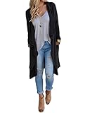 Damen Asymmetrisch Langarm Pullover Outwear Jacke Trenchcoat Cardigan Parka Strickwaren