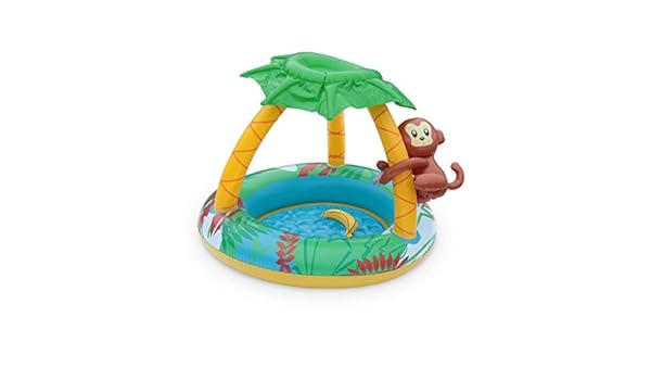 Pataugeoire Gonflable Jungle Alices Garden Piscine Pour Bebe Avec Pare Soleil Et Jeux 100 X 80 Cm Piscines Spas Et Accessoires Jardin Eng Bouldermicrofinance Org