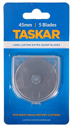 Taskar Ersatzklingen für Rollschneider, 5 Stück, 45 mm, geeignet für Olfa