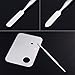 niceeshop(TM) 1 Set(2pcs) Fashion Stainless Steel Cosmetic Makeup Palette Spatula Tool