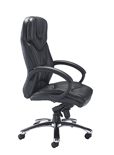 Office Hippo Executive Office Chair - Premium Grade Black Leather