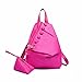 Produktbild WanJiaMen'Shop Nylon Double Shoulder Bag fashion Koreanische Version zwei Pauschalreisen Rucksack, pink