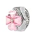 Produktbild SODIAL(R) Rosa Plastik Kristall Blumen Jaeger Kasten runder Vorwahlknopf Fingerring Uhr fuer Damen