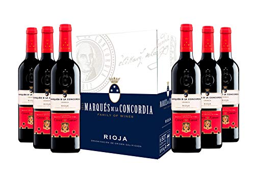 Caja de Marqués de la Concordia Selecc. Española Vino Tinto - 6 botellas x 750 ml.