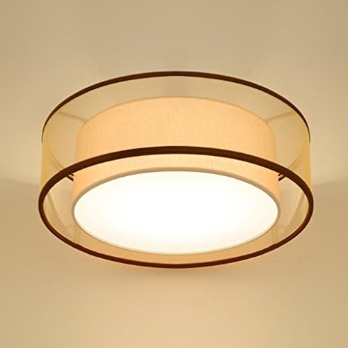 GBYZHMH Ceiling light cycle Bedrooms Restaurant lamp in the light of the metal body lamp lamp cover cloth E27 (color: C-60 * 25 cm LED)