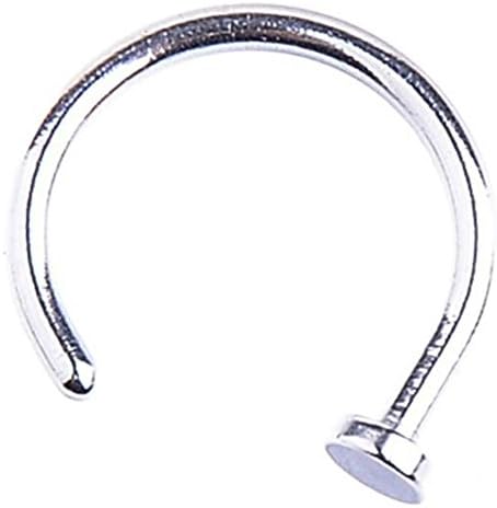 1 x Micro Nose Ring Hoop. 9mm Body Jewellery