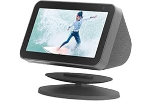 Sintron Smart Display Support réglable pour Show 5 & 8 (1er génération 2ème génération) Support magnétique pour Show 8 & 5 avec rotation à 360 degrés, fonction inclinaison et base antidérapante (Noir)