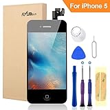 🥊【Anwendung】Repariert bzw. tauscht alte, kaputte, gesprungene, zerkratzte, beschädigte oder defekte display für iphone 5 Schwarz.