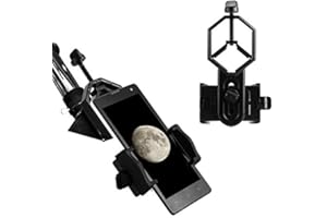 YUNIR Support de téléphone, Supports de Photo universels pour téléphones Portables, Support de Montage pour Lunettes d'oiseaux, monoculaires, Jumelles, télescopes astronomiques