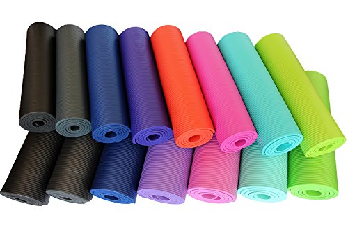 ReFit Fitnessmatte in 7 Farben | 1.5 cm |rutschfest | gelenkschonend | EXTRA dick und weich | Maße 183 cm x 63 cm x 1.5 cm | mit praktischem Trageband - 7