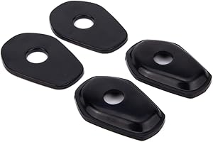 Aharon Motolumino Motorcycle LED Turn Signal Mounting Brackets 4-Pack | Compatible with Suzuki & Kawasaki, M8/M10 Thread |Tight Fit in Original Turn Signal Locations | Bike Indicator Lights | Blinkers